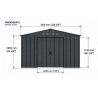 Metallist aiakuur 3,2 x 2,4