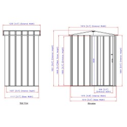 Metallist aiakuur 1,6 x 1,2